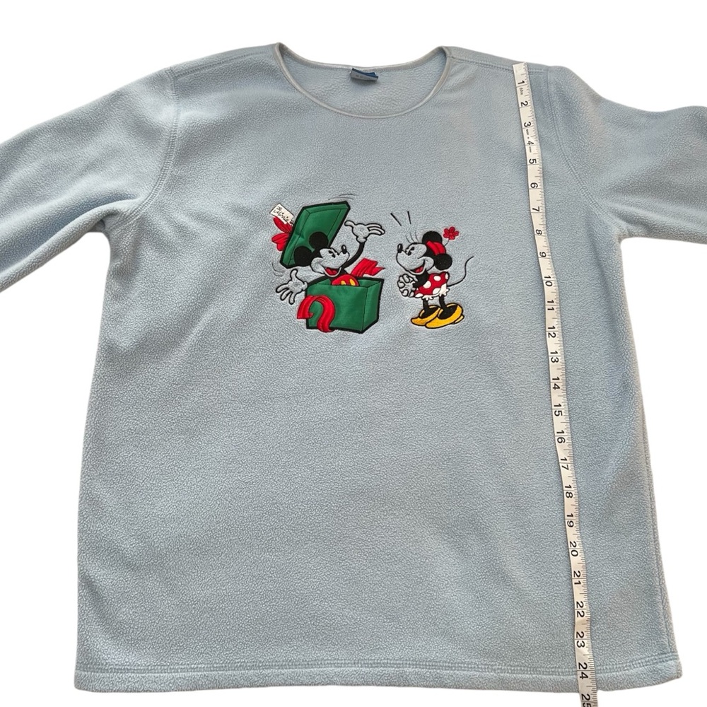 Vintage Disney Adult Embroidered Christmas Sweatshirt with Mickey Minnie Mouse S - Picture 6 of 8